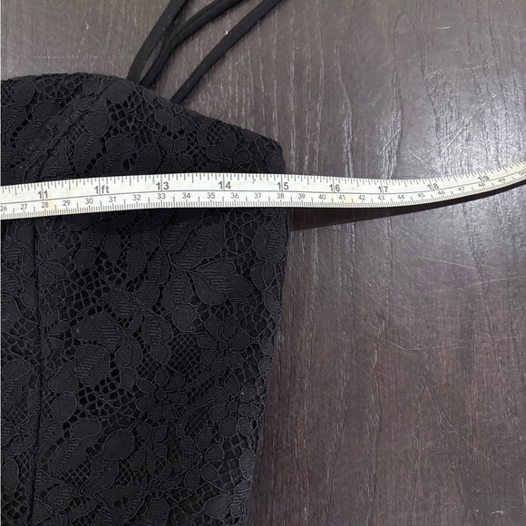 French Connection Black Lace Dress Size 6 - Picture 8 of 12